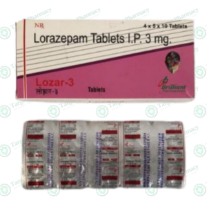 Lorazepam(Lozar) 3mg Tablets